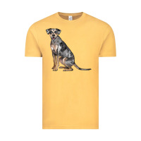 Vintage Mustard catahoula leopard dog Vintage Tee - LillyAllenDesigns