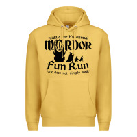 Antique Gold mordor fun run Premium Hoodie - artisFamous