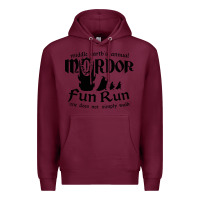 Burgundy mordor fun run Premium Hoodie - artisFamous