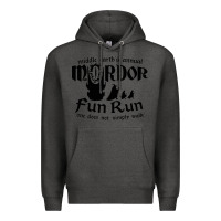 Charcoal Heather mordor fun run Premium Hoodie - artisFamous