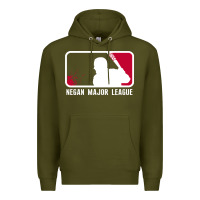 Army Green negan major league Premium Hoodie - artisFamous
