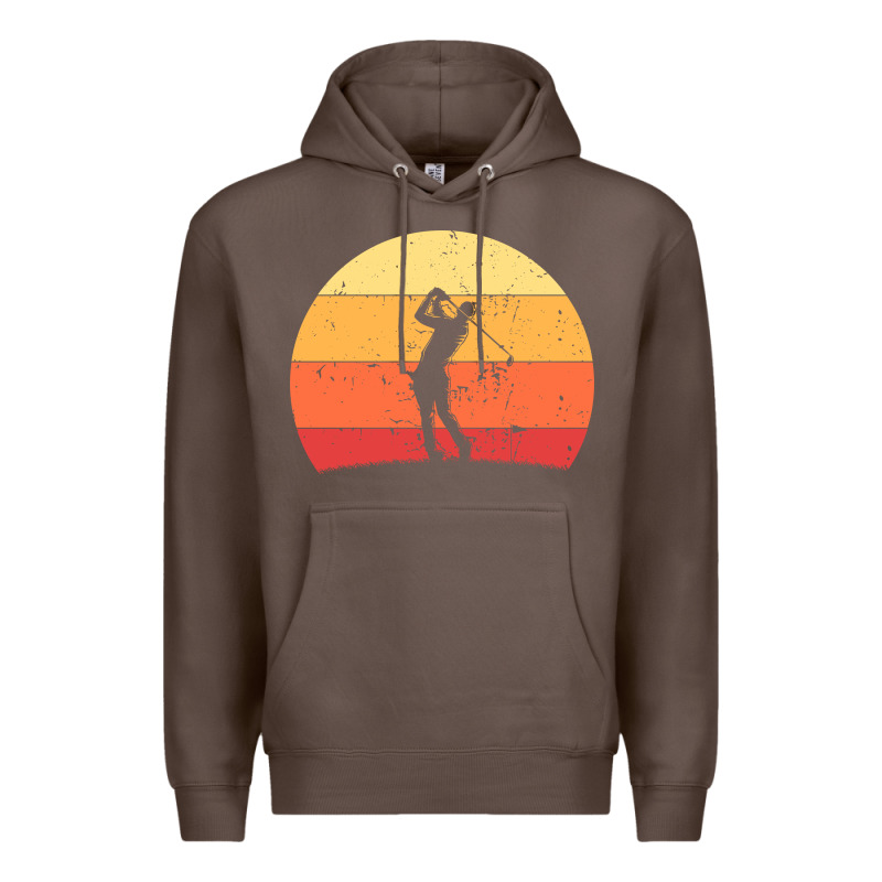 Vintage Retro Golf | Golfers Premium Hoodie by artisFamous | Teevron