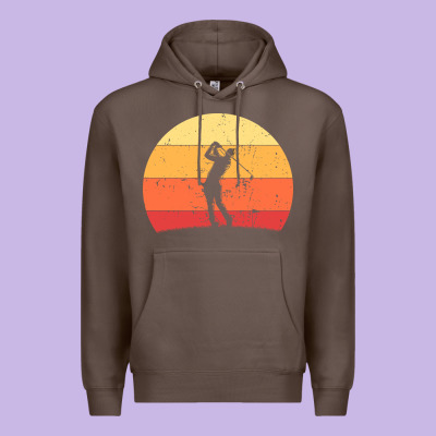 Vintage Retro Golf | Golfers Premium Hoodie Designed By Artisfamous