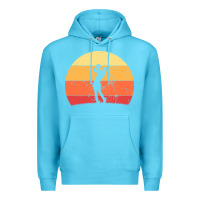 Ocean Blue Vintage Retro Golf | Golfers Premium Hoodie - artisFamous