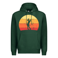 Sports Green Vintage Retro Golf | Golfers Premium Hoodie - artisFamous