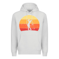 Dove Grey Vintage Retro Golf | Golfers Premium Hoodie - artisFamous