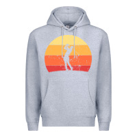 Heather Grey Vintage Retro Golf | Golfers Premium Hoodie - artisFamous