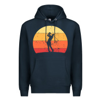 Navy Vintage Retro Golf | Golfers Premium Hoodie - artisFamous