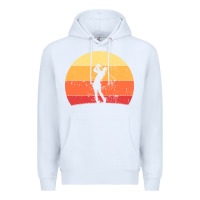 White Vintage Retro Golf | Golfers Premium Hoodie - artisFamous