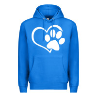 True Royal dog dad mom puppy shirt love dogs paw print heart women men  shirt Premium Hoodie - artisFamous