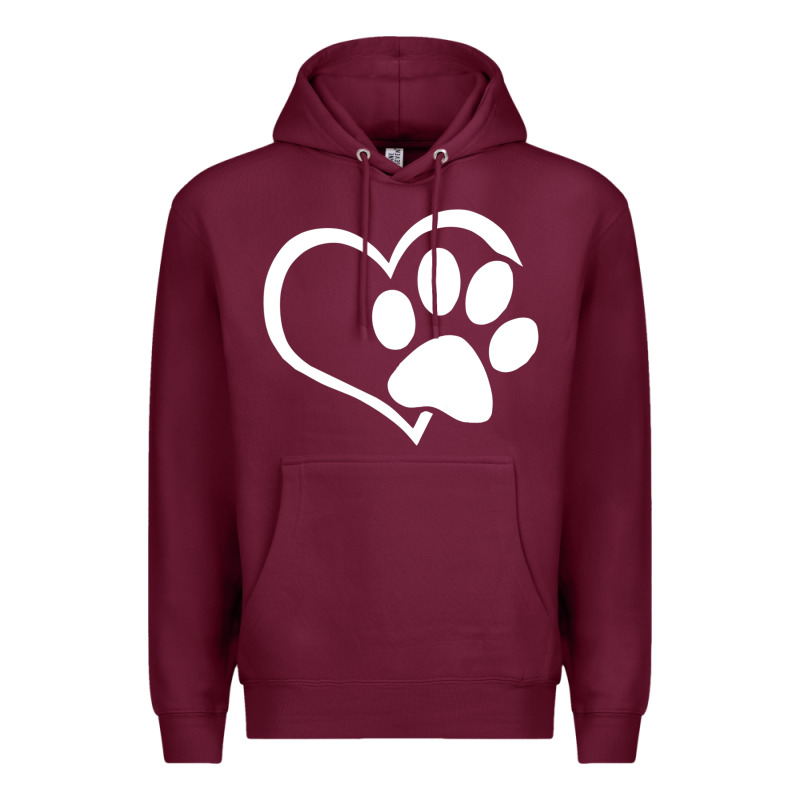 Dog Dad Mom Puppy Shirt Love Dogs Paw Print Heart Women Men  Shirt Premium Hoodie by artisFamous | Teevron