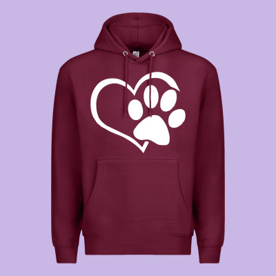 Dog Dad Mom Puppy Shirt Love Dogs Paw Print Heart Women Men  Shirt Premium Hoodie Designed By Artisfamous