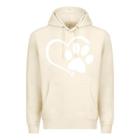 Tofu dog dad mom puppy shirt love dogs paw print heart women men  shirt Premium Hoodie - artisFamous