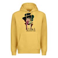 Antique Gold jimi hendrix Premium Hoodie - artisFamous