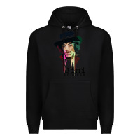 Black jimi hendrix Premium Hoodie - artisFamous