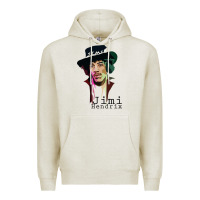 Oatmeal Heather jimi hendrix Premium Hoodie - artisFamous