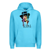 Ocean Blue jimi hendrix Premium Hoodie - artisFamous