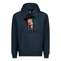 Navy jimi hendrix Premium Hoodie - artisFamous