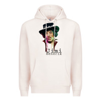 Pale Pink jimi hendrix Premium Hoodie - artisFamous