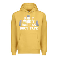Antique Gold don't worry dad has duct tape funny saying gift t shirt Premium Hoodie - artisFamous