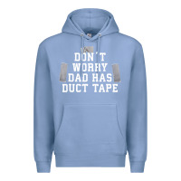 Colony Blue don't worry dad has duct tape funny saying gift t shirt Premium Hoodie - artisFamous
