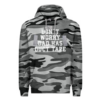 Slate Camo don't worry dad has duct tape funny saying gift t shirt Premium Hoodie - artisFamous