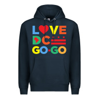 Navy love dc gogo Premium Hoodie - artisFamous