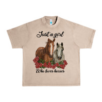 French Oak just a girl who loves horses no background Urban Heavy Tee - RanaPortraitStore