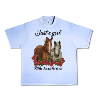 Grape Ice just a girl who loves horses no background Urban Heavy Tee - RanaPortraitStore