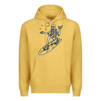 Antique Gold Surfing Premium Hoodie - artisFamous
