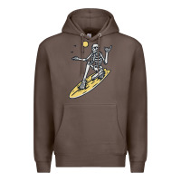 Coffee Surfing Premium Hoodie - artisFamous
