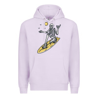 Lilac Surfing Premium Hoodie - artisFamous