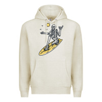 Oatmeal Heather Surfing Premium Hoodie - artisFamous
