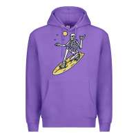 Purple Surfing Premium Hoodie - artisFamous