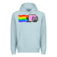 Blue Mist Nyan Cat Premium Hoodie - artisFamous