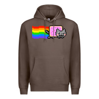 Coffee Nyan Cat Premium Hoodie - artisFamous