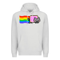 Dove Grey Nyan Cat Premium Hoodie - artisFamous