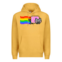 Mustard Nyan Cat Premium Hoodie - artisFamous