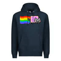 Navy Nyan Cat Premium Hoodie - artisFamous
