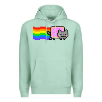 Seafoam Nyan Cat Premium Hoodie - artisFamous