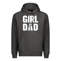 Charcoal Heather Girl Dad Premium Hoodie - artisFamous