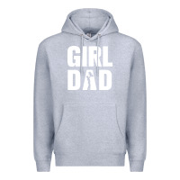 Heather Grey Girl Dad Premium Hoodie - artisFamous