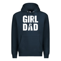 Navy Girl Dad Premium Hoodie - artisFamous