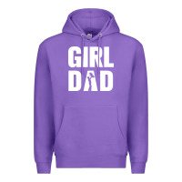 Purple Girl Dad Premium Hoodie - artisFamous