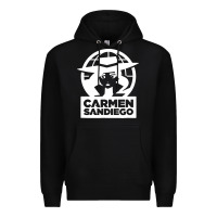 Black carmen sandiego Premium Hoodie - artisFamous