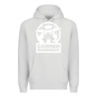 Dove Grey carmen sandiego Premium Hoodie - artisFamous