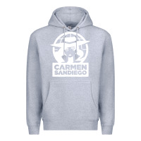 Heather Grey carmen sandiego Premium Hoodie - artisFamous