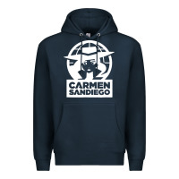 Navy carmen sandiego Premium Hoodie - artisFamous