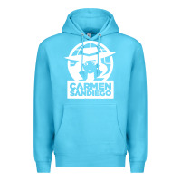 Ocean Blue carmen sandiego Premium Hoodie - artisFamous