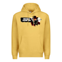 Antique Gold Red Dead Redemption 2 Red Moon Cowboy Premium Hoodie - artisFamous